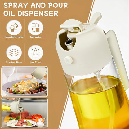 ⭐🥘 Smart Oil Dispenser & Spray Bottle - 500 ML 🔥