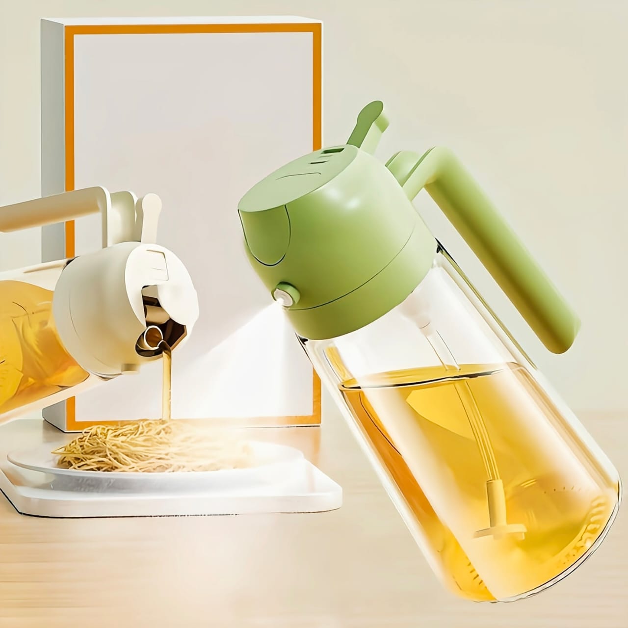 ⭐🥘 Smart Oil Dispenser & Spray Bottle - 500 ML 🔥