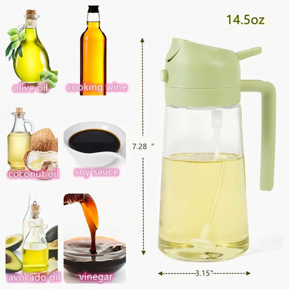 ⭐🥘 Smart Oil Dispenser & Spray Bottle - 500 ML 🔥