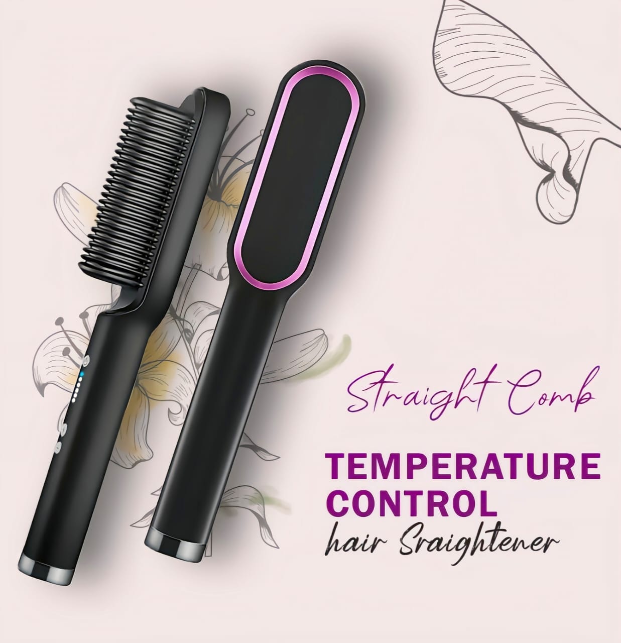 HAIR STRAIGHTENER COMB